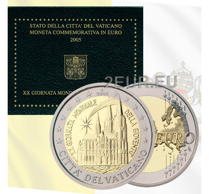 Vatikan 2 Euro BU 2005 - XX. Weltjugendtag in Köln