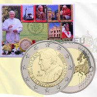 Vatikan 2 euro BU 2007 - 80. Jahrestag der Geburt von Papst Benedikt XVI Numisbrief