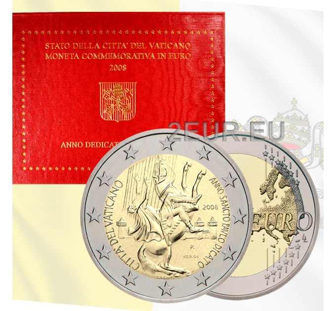 Vatikan 2 Euro BU 2008 - Jahr des Apostels Paulus