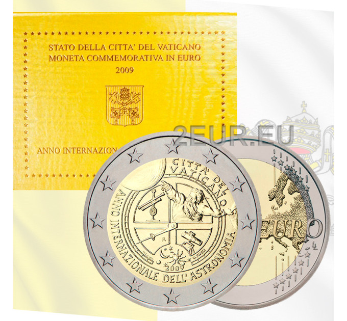 Vatikan 2 Euro BU 2009 - Internationales Jahr der Astronomie