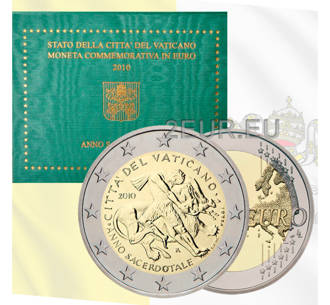 Vatikan 2 Euro BU 2010 - Das Priesterjahr