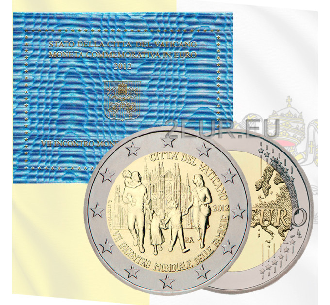 Vatikan 2 Euro BU 2012 - 7. Weltfamilientreffen - Mailand
