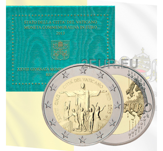 Vatikan 2 Euro BU 2013 - 28. Weltjugendtag - Rio de Janeiro
