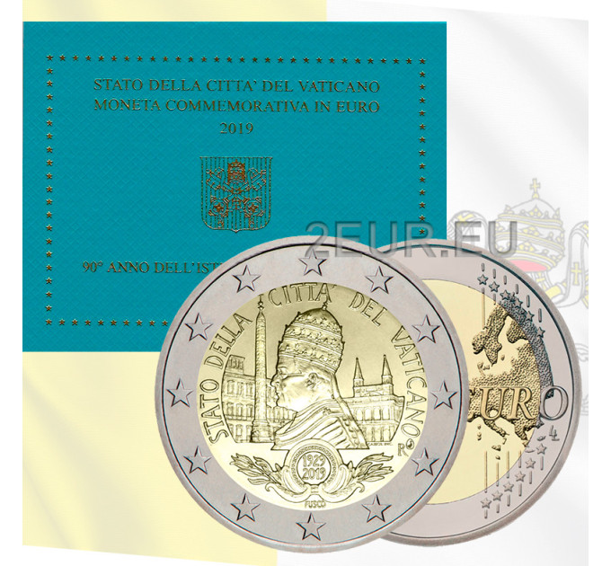 Vatikan 2 Euro BU 2019 - 90. Jahrestag der Gründung des Staates Vatikanstadt