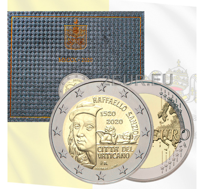 Vatikan 2 Euro BU 2020 - 500. Todestag Raffaels