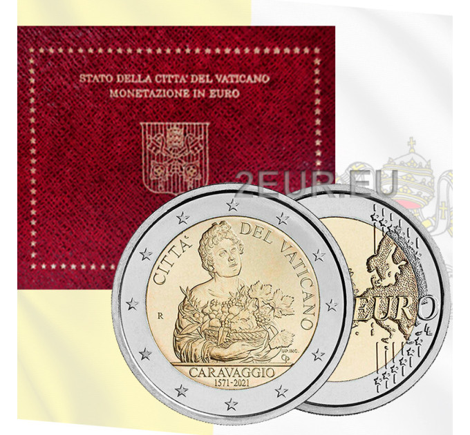 Vatikan 2 Euro BU 2021 - 450. Geburtstag von Caravaggio