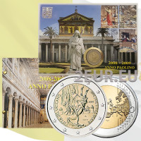 Vatikan 2 Euro BU 2008 - Jahr des Apostels Paulus  Numisbrief