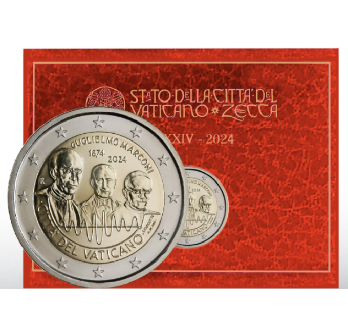 Vatikan 2 Euro BU 2024 – 150. Geburtstag von Guglielmo Marconi