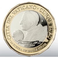 Vatikan 5 euro proof 2022 – 100. Todestag von Papst Benedetto XV