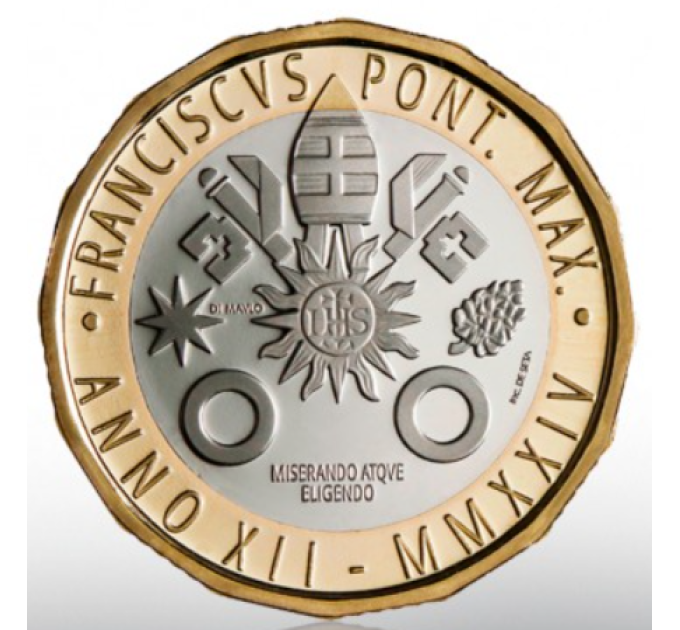 Vatikan 5 euro proof 2024 – 650 Jahre seit dem Tod von Francesco Petrarca