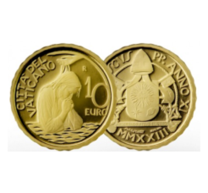 Vatikan 10 Euro Gold proof 2023 - Taufe