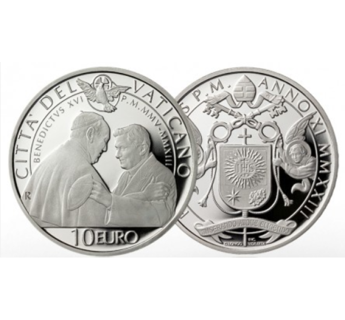Vatikan 10 Euro Silber proof 2023 - BENEDIKT XVI