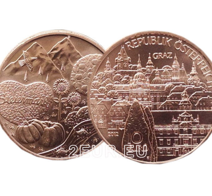 Österreich 10 euro Münze 2012 - Steiermark