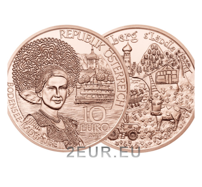 Österreich 10 Euro Münze 2013 - Vorarlberg