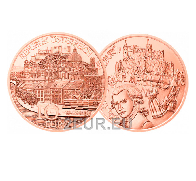 Österreich 10 Euro Münze 2014 - Salzburg