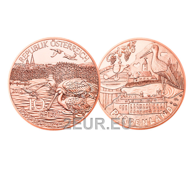 Österreich 10 Euro Münze 2015 - Burgenland