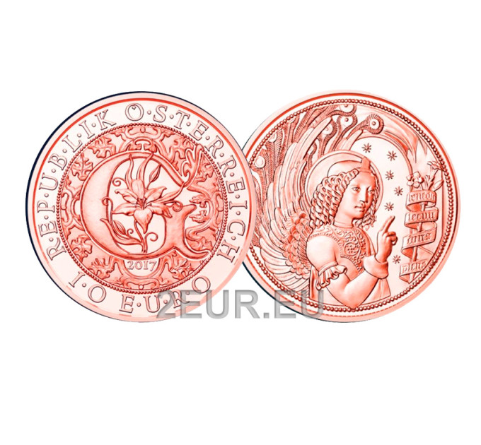  Österreich 10 Euro Münze 2017 - Schutzengel Gabriel