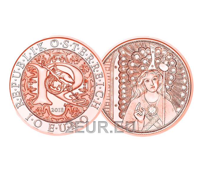  Österreich 10 Euro Münze 2018 - Rafael - Heilungsengel
