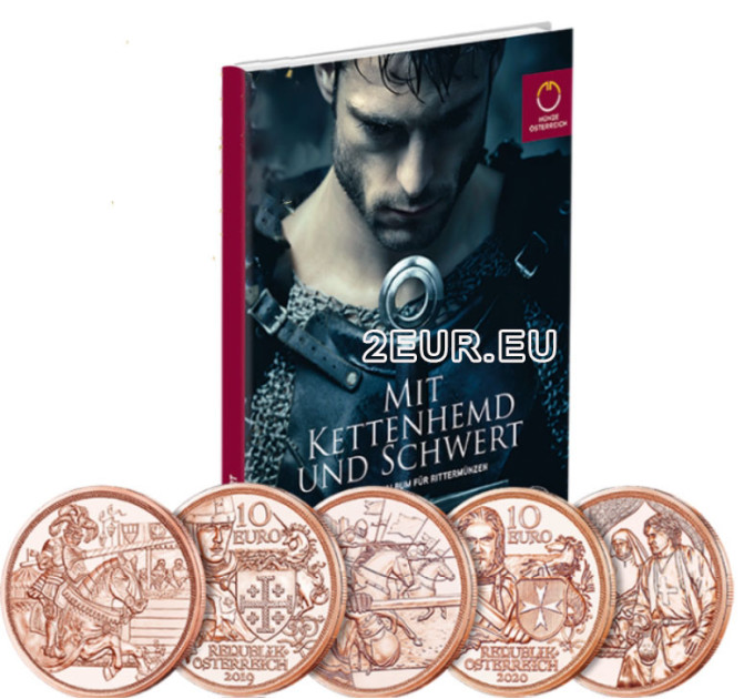 Album für 10-Euro-Münzen Österreich - Ritterlichkeit