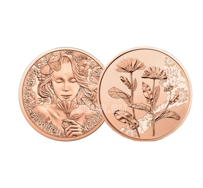 Österreich 10 Euro Münze 2022-2 - Ringelblume