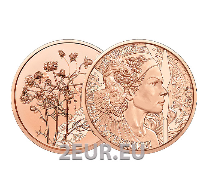 Österreich 10 Euro Münze 2023-2 - DIE KAMILLE