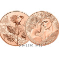 Austria 10 euro coin 2021 - die Rose