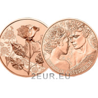Austria 10 euro coin 2021 - die Rose