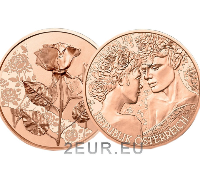 Austria 10 euro coin 2021 - die Rose