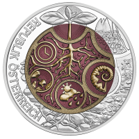 Österreich 25 Euro Silber-Niob-Münze 2024 - Edaphon