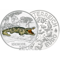 Österreich 3 Euro Münze 2017-2 - Krokodil