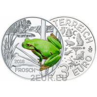 Österreich 3 Euro Münze 2018-4 - Frosch