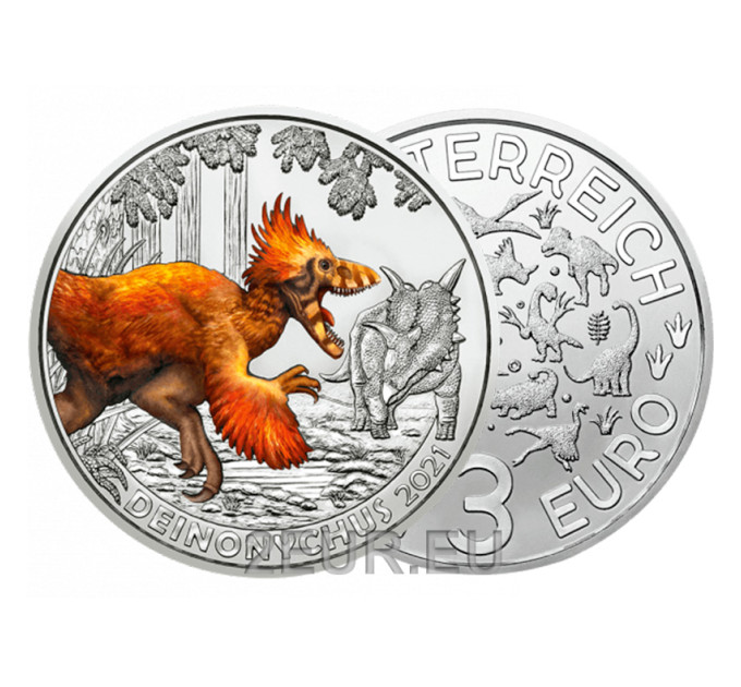 Österreich 3 Euro Münze 2021-2 - Deinonychus antirrhopus