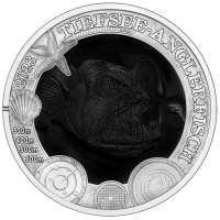 Österreich 3 Euro Münze 2023-3 - Lebendiges Meeresleben - Tiefsee-Anglerfisch
