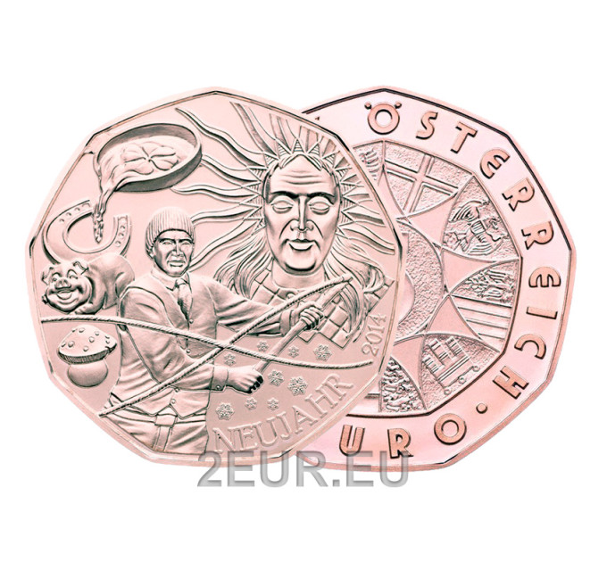 Österreich 5 Euro Münze 2014 - Neujahr