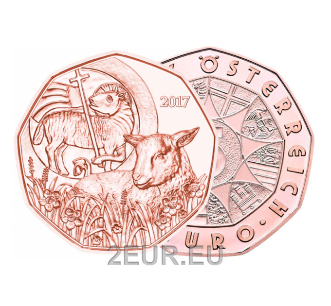 Österreich 5 Euro Münze 2017 - Osterlamm