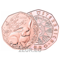Österreich 5 Euro Münze 2018 - Osterhase