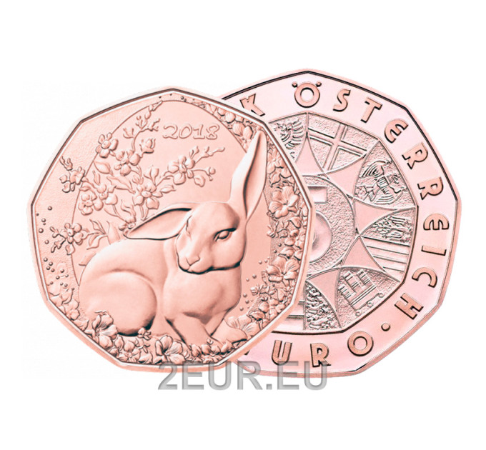 Österreich 5 Euro Münze 2018 - Osterhase