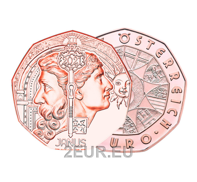 Österreich 5 Euro Münze 2021 - JANUS
