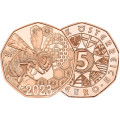 Österreich 5 Euro Münze 2023 - Der Wackeltanz - Bienen