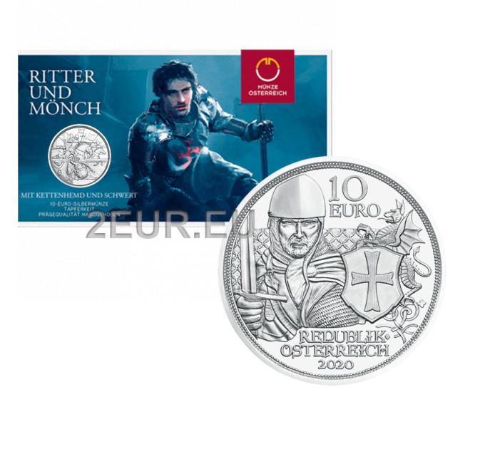  Österreich 10 Euro Silbermünze 2020 - TAPFERKEIT