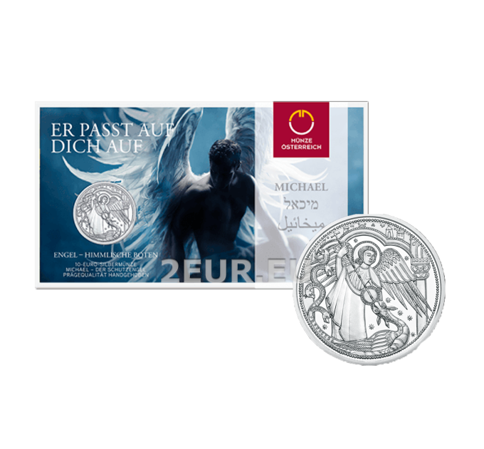  Österreich 10 Euro Silbermünze 2017 - Michael – der Schutzengel