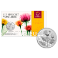 Austria 10 euro Silbermünze 2021 - DIE ROSE