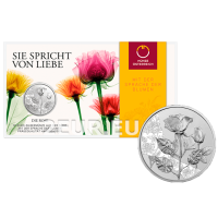 Austria 10 euro Silbermünze 2021 - DIE ROSE
