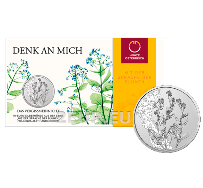 Austria 10 euro Silbermünze 2023 - DAS VERGISSMEINNICHT