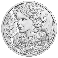 Austria 10 euro Silbermünze PP 2024 - PFINGSTROSE