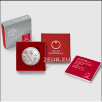 Austria 10 euro Silbermünze PP 2021 - DIE ROSE