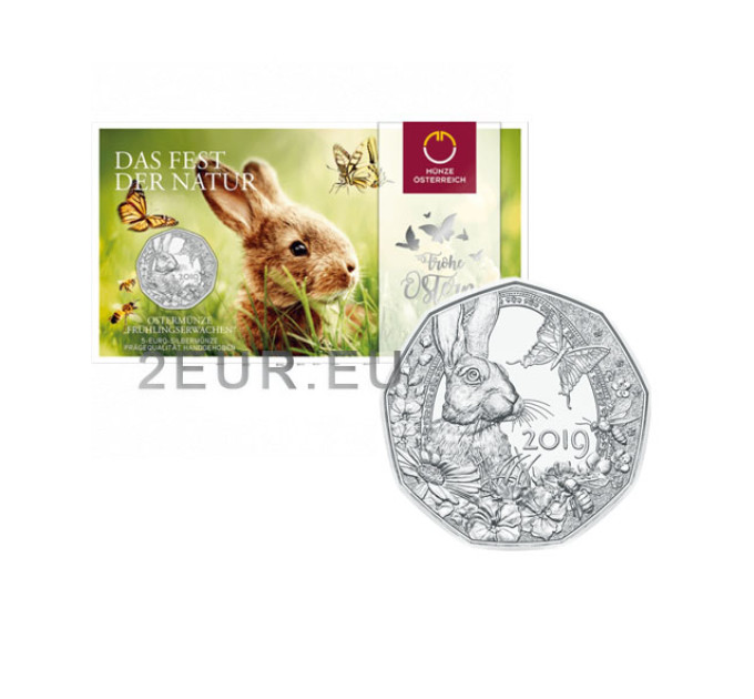 Österreich 5 Euro Silbermünze 2019 - Frühlingserwachen