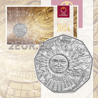 Österreich 5 Euro Silbermünze 2024 - 365 + 1 TAG GLÜCKLICH