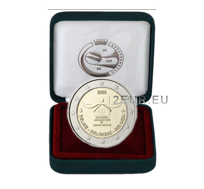 Belgien 2 euro proof 2008 - 60. Jahrestag der Verkündung der Menschenrechte 