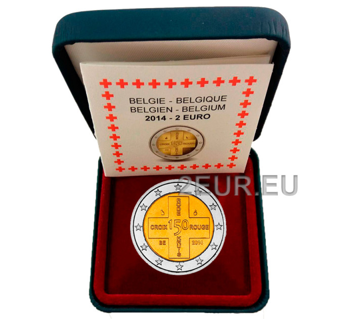 Belgien 2 euro proof 2014 - Rotes Kreuz 